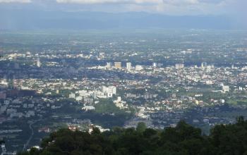 Aerial view of Chiang Mai