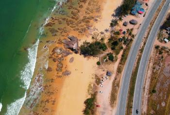 Aerial View Photography of Shore