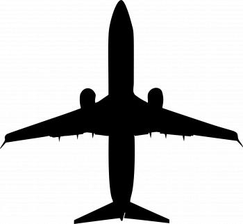 Airplane Wingspan Silhouette Icons PNG - Free PNG and Icons Downloads