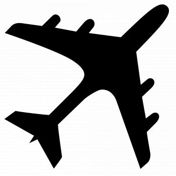 File:Airplane silhouette.svg - Wikimedia Commons