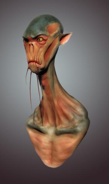 catfish inspired alien long neck | Elias Leonard CG work | Pinterest ...