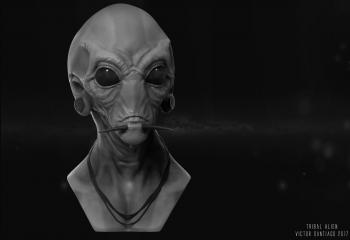 ArtStation - Tribal Alien, Victor Santiago