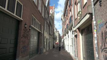 Alleyway in Amsterdam Stock Video Footage - Videoblocks