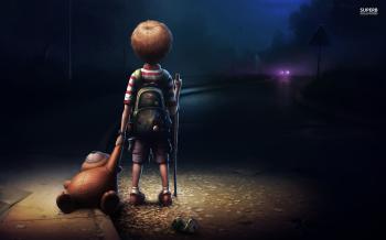 Alone Kid Boy HD Wallpaper - StylishHDWallpapers