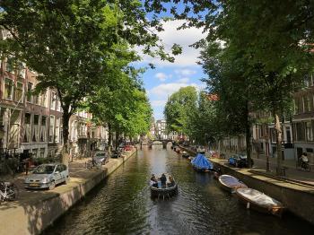 Dancing Canal Houses in Amsterdam