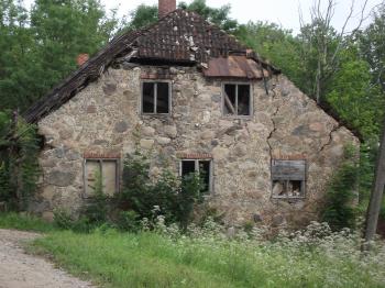 An old barn ruins