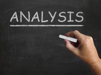 Analysis Blackboard Shows Evaluating And Interpreting Information