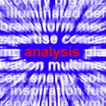 Analysis Word Showing Checking Probing And Examining