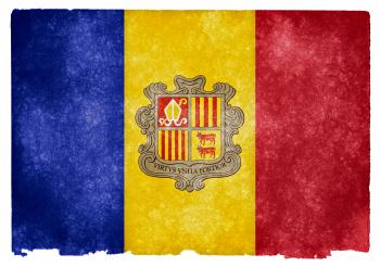 Andorra Grunge Flag