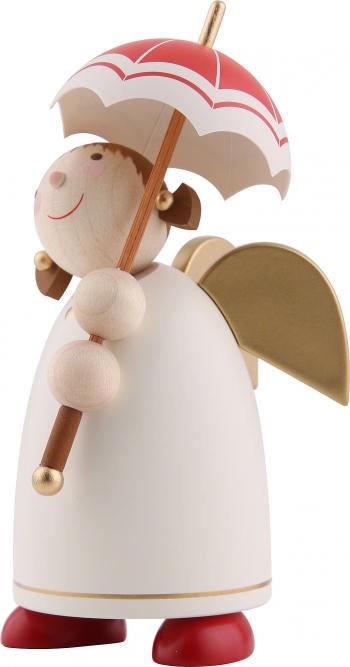 Guardian Angel with Umbrella, Beige (8 cm/3.1in) by Günter Reichel