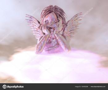 Digital Visualization Christmas Angel Figure — Stock Photo ...