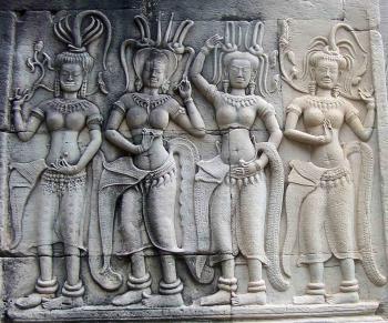 ANGHOR WAT.....APSARA ...SCULPTURES.. ..... CAMBODIA KHMER ...