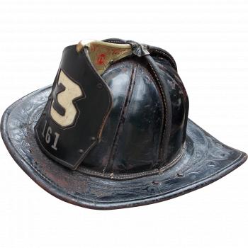 Cairns Bros. Hoboken New Jersey Vintage Leather Fire Helmet with ...