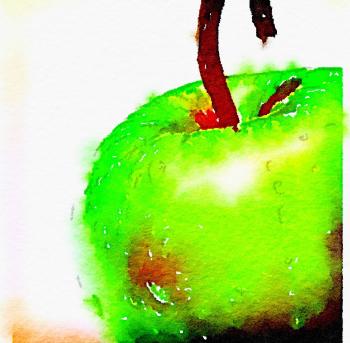Apple in abstract