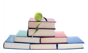 apple on books
