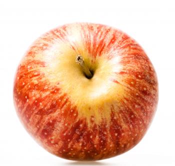 apple on white