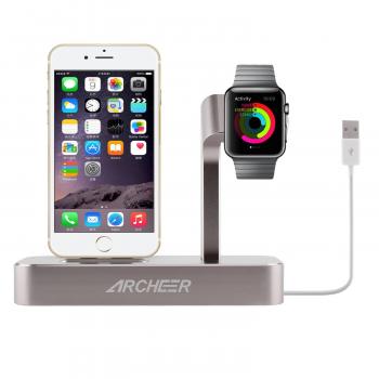 Archeer 2-in-1 Charging Dock for Apple Watch & iPhone 6s