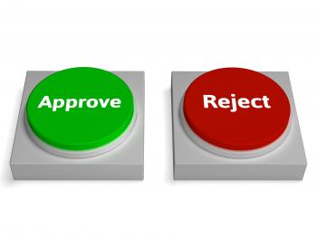 Approve Reject Buttons Shows Approving