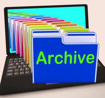 Archive Folders Laptop Show Documents Data And Backup