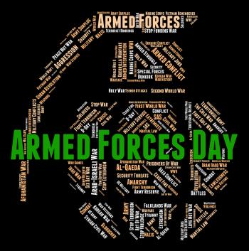 Armed Forces Day Represents Fighting Machine And Armament