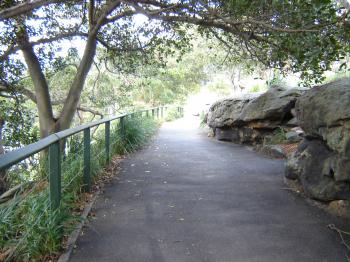 Asfalt walking path