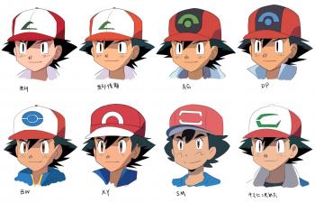 Ash throughout the years : pokemon