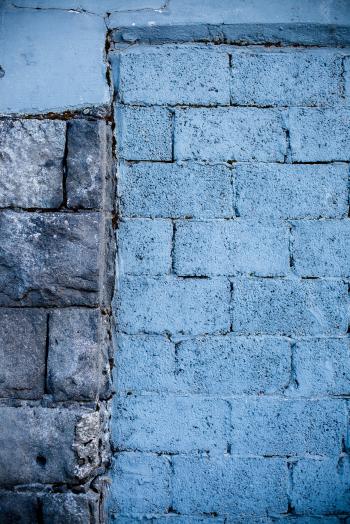 Ashlar Stone Wall and Bricks