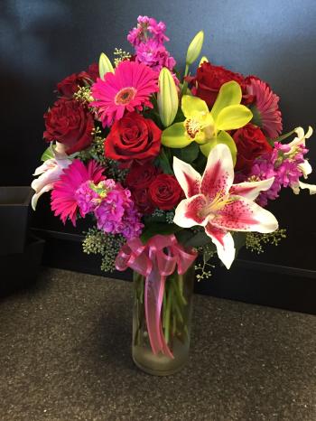 traditional assorted vase arrangement in Santa Barbara, CA | Alpha ...