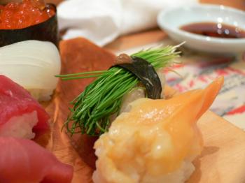 assorted sushi closeup