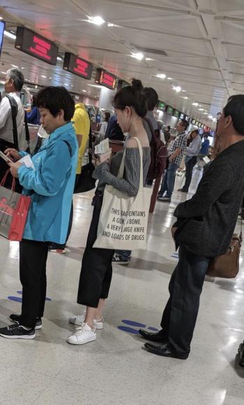This bag at the airport in Taipei
