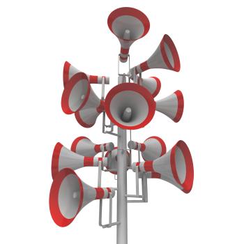 Audio Equipment Outdoors Shows Loudhailers Loud Hailers Or Announcemen