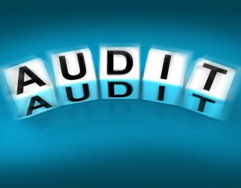 Audit Blocks Displays Investigation Examination and Scrutiny