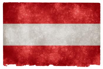 Austria Grunge Flag