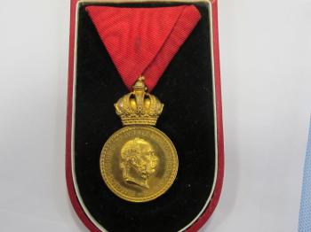 Austria a superb Signum Laudis medal in fitted Zimbler Wein fitted ...
