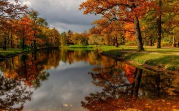 Lakes: Autumn Lake Forest Reflection Nature Trees Desktop Images for ...