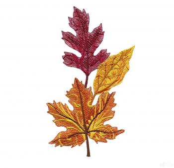 Iridescent Autumn Leaves Embroidery Design Collection