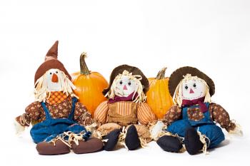 Autumn scarecrows