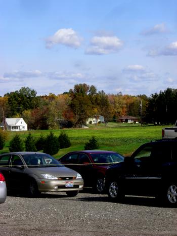 Autumn Skyline w. parking lot