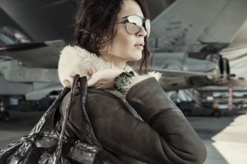Aeronautica Militare woman Aviator shearling details | Aeronautica ...