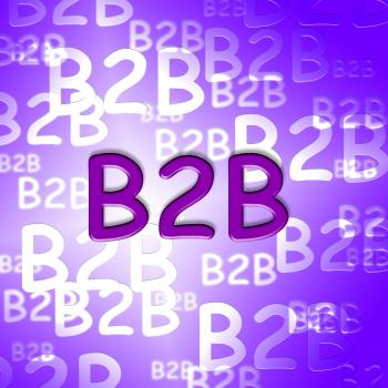 B2b words shows business and corporate client