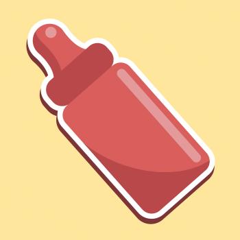 Baby Bottle Icon Shows Symbol Plastic And Milk