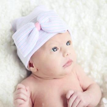 Amazon.com: Melondipity Girls Sweet Baby Newborn Hospital Baby Hat ...