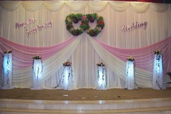 New Arrival 3m High X6m Width Wedding Backdrop Swag Curtain ...