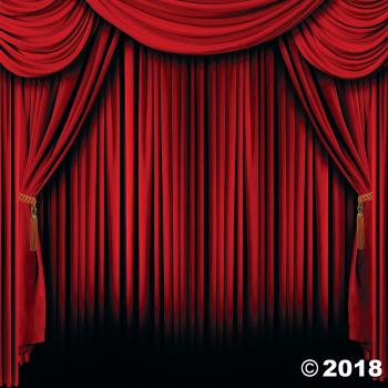 Red Curtain Backdrop