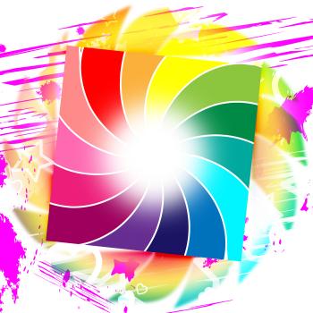 Background Spiral Represents Swirl Colorful And Colors