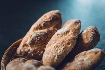 Baked Bread in Basket