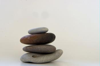 Balanced Stones On White Background Free Stock Photo - Public Domain ...