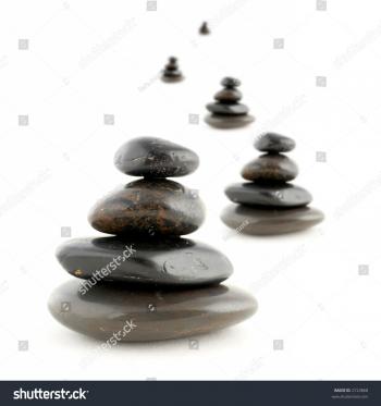 Stacks Balanced Stones Shadow On White Stock Photo & Image (Royalty ...