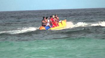 BANANA BOAT RIDE..AWESOME! Part1 - YouTube