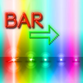 Bar Spotlight Shows Traditional Pub And Beam